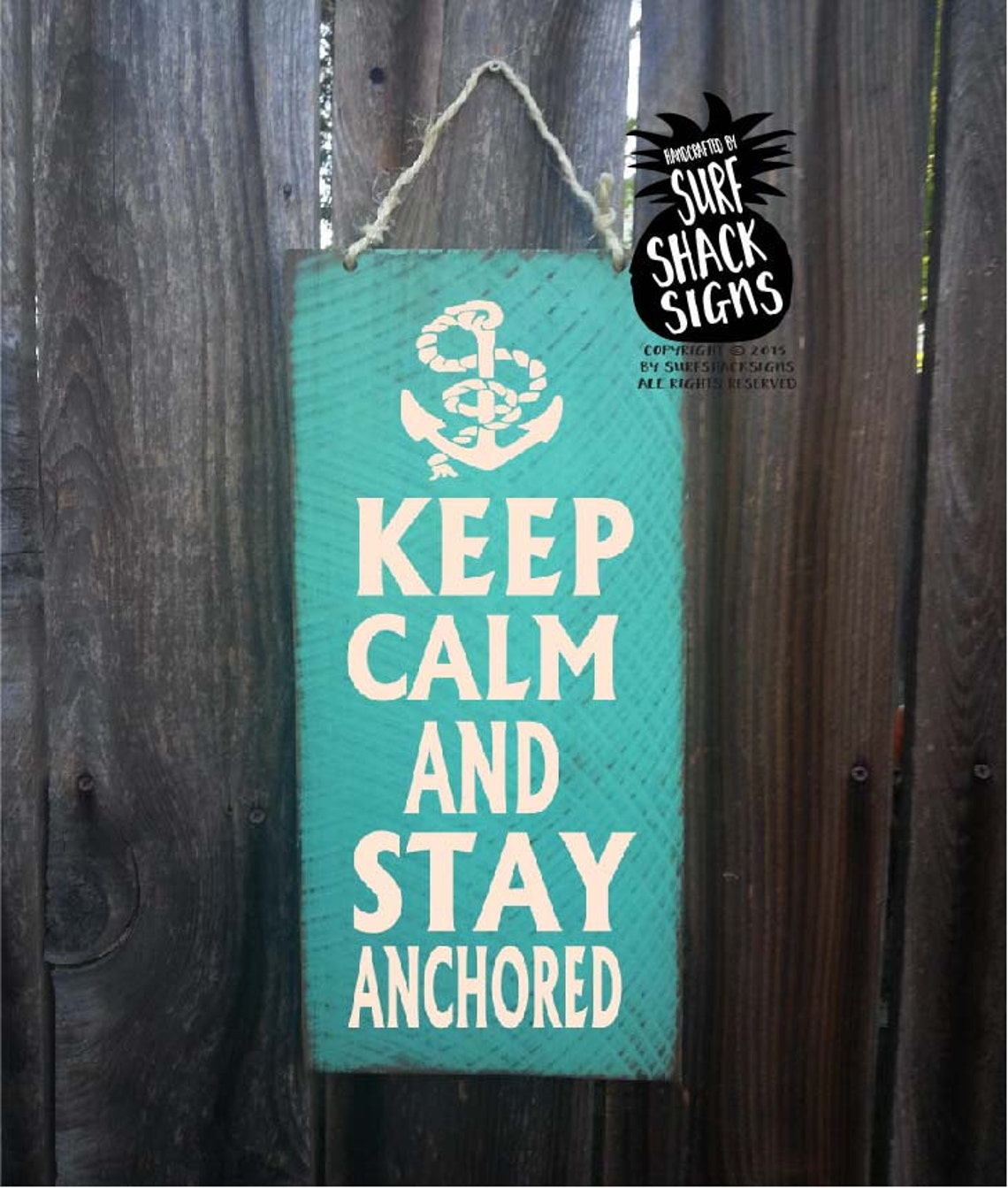 Anchor Decor Keep Calm and Stay Anchored Keep Calm Sign Etsy