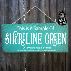 this is a sample of shoreline green a lovely shade of teal