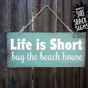 beach decor, beach house sign, hawaiian decor, Beach Sign, Beach House Decor, Surf Decor, Surf Shack, Hawaiian, Hawaii, 248/198 image 1