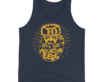 Camiseta sin mangas azul marino Let's Go Mountaineers