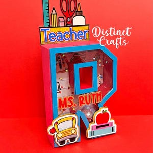 Letra 3D de la Semana de Agradecimiento al Maestro / Decoraciones para Maestros / Regreso a Clases