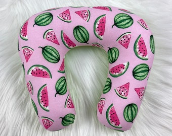 Nackenhörnchen für Kinder, Nackenkissen, Kissen Melone