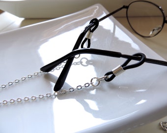 Silver Eyeglass Chain - Chain Reading Glassess Holders - Reading Glasses Chain - Eyeglass Necklace Chain - Eyeglass Holder -Silver Holders