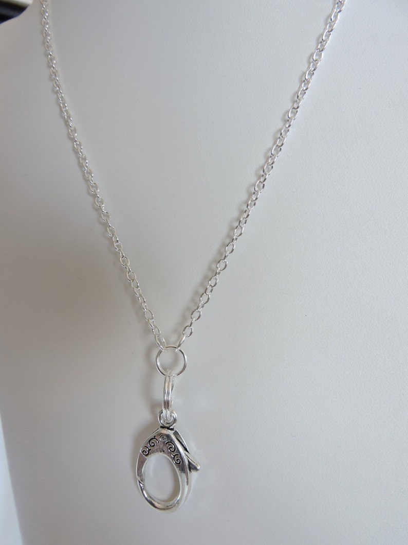 Silver ID Badge Holder Silver Chain Lanyard Chain Id Badge Etsy