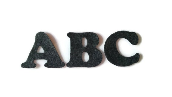Letter Initial Iron on Patch 3 Inches Cooper Black Font - Etsy