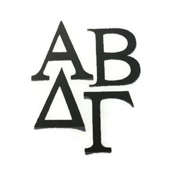 Sew on Greek Letters Etsy