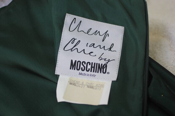 Moschino Party Dress, Vintage 1996, Sleeveless, F… - image 5