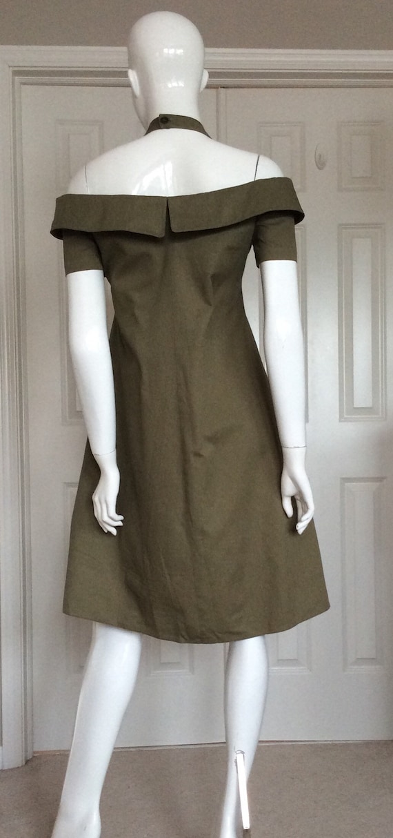 Fendi vintage 1990 cotton gabardine patio dress i… - image 2