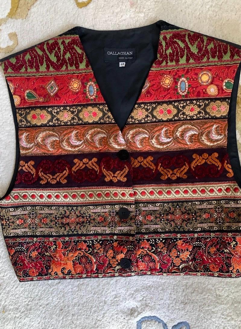 Romeo Gigli for Callaghan, Vintage 1992, Tapestry Ribbon