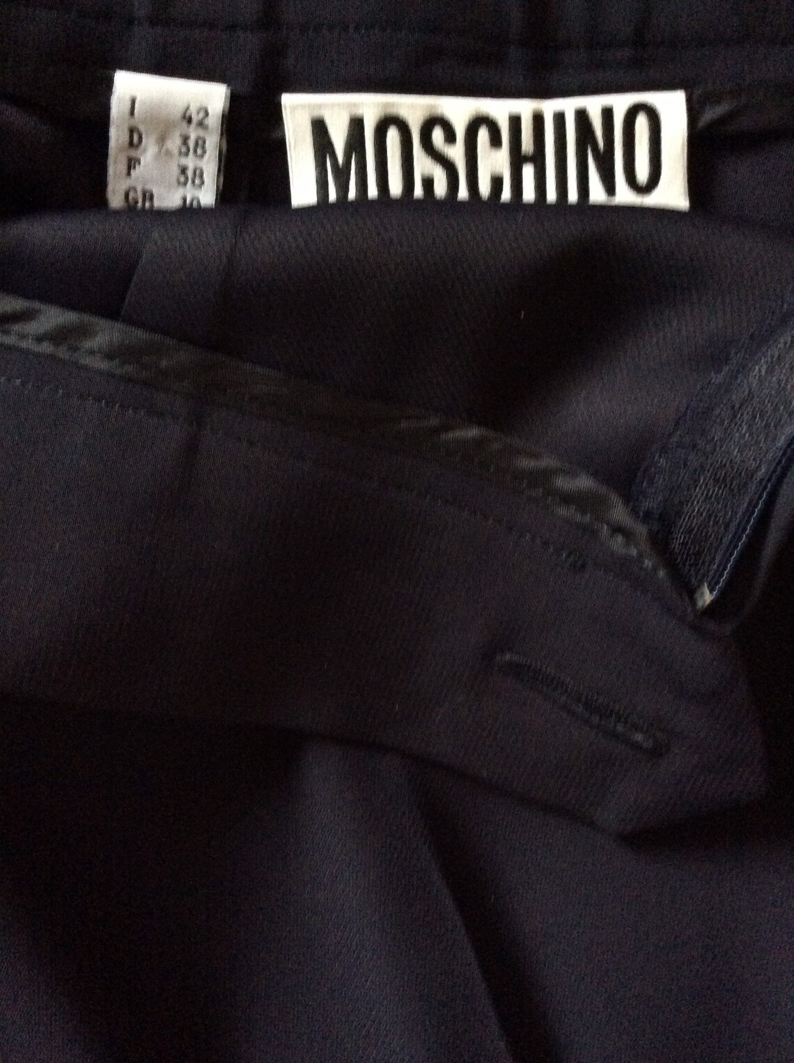 Moschino Blue Polyester Dress Pants main image 1