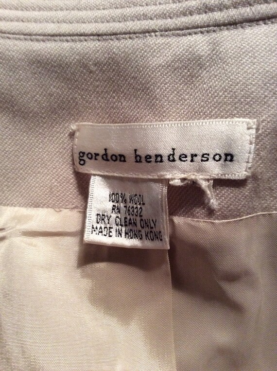 Gordon Henderson vintage 1991 beige lined blazer,… - image 6