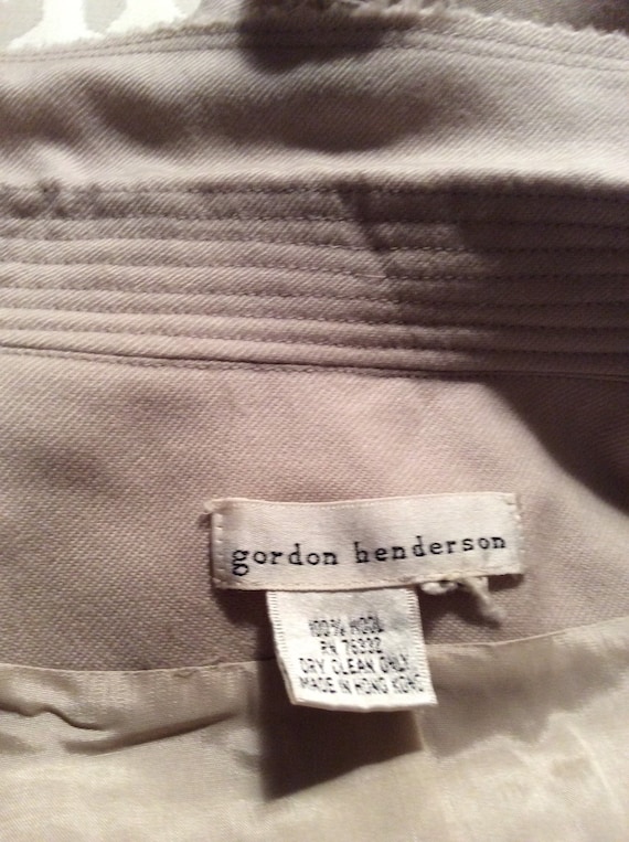 Gordon Henderson vintage 1991 beige lined blazer,… - image 8