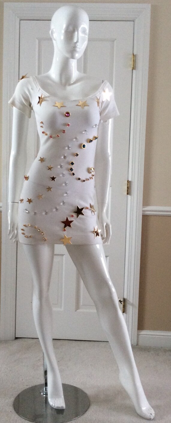 Vintage 1989 Patrick Kelly white “Star Dress”, siz
