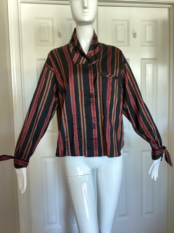 Romeo Gigli vintage 1996, G line, size M, silk  bl