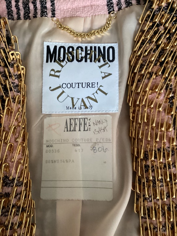 Moschino Couture Juvant Vintage 1994 “safety Pin” Chanel