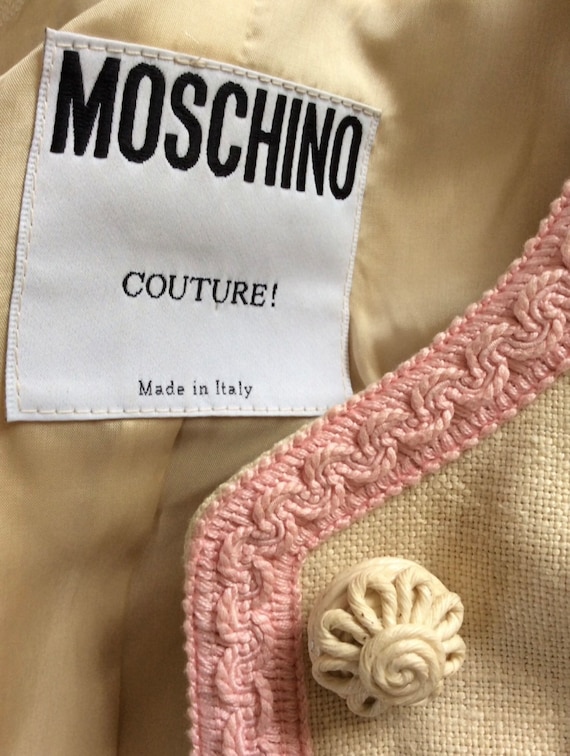 Moschino vintage 1989 unworn skirt suit, 3 pieces… - image 6