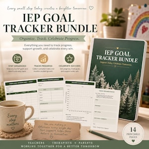 IEP Goal Tracker Bundle | Progress Monitoring & Data Collection Printable PDF
