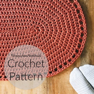 Oval Crochet Rug 
