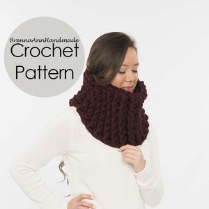 CROCHET PATTERN the Super Chunky Reversible Cowl Instant - Etsy