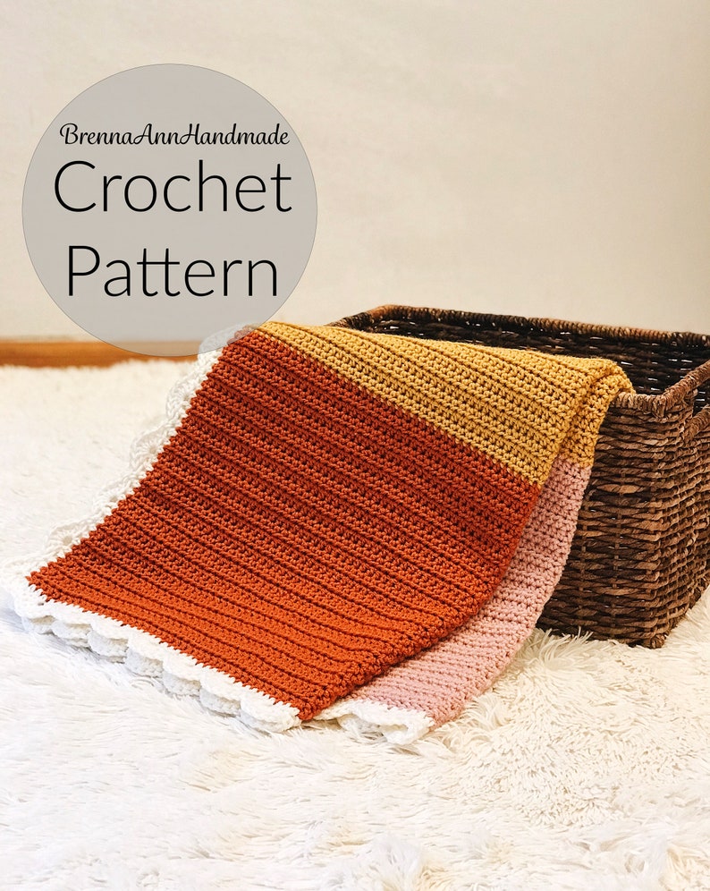 CROCHET PATTERN the Flower Petals Baby Blanket Instant Etsy