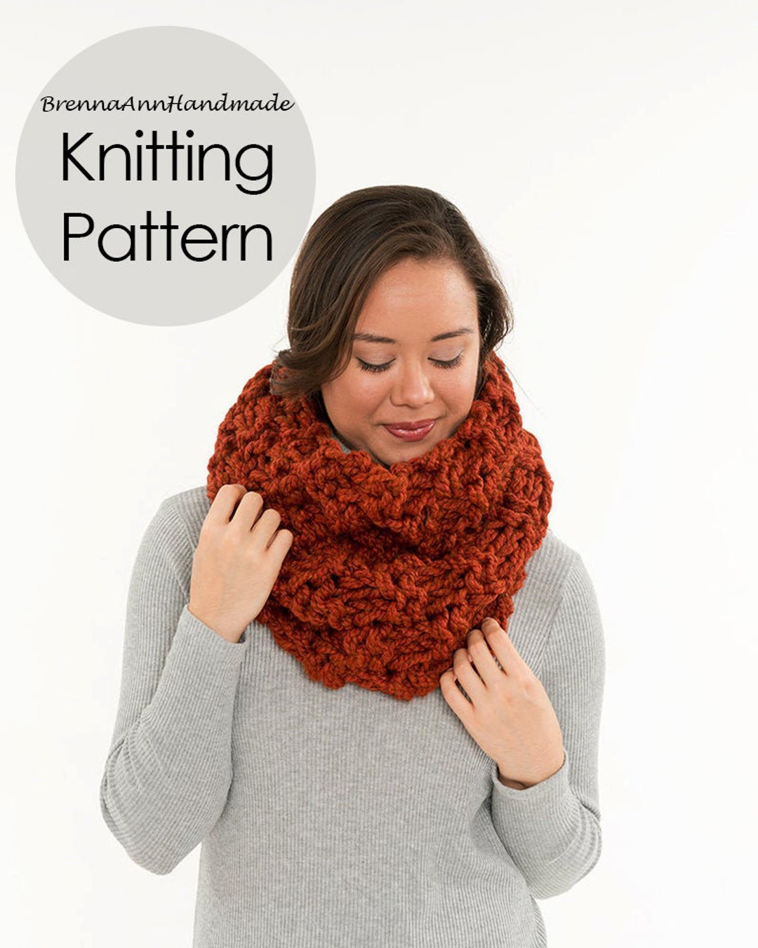 KNITTING PATTERN the Extra Chunky Textured Cowl Instant - Etsy