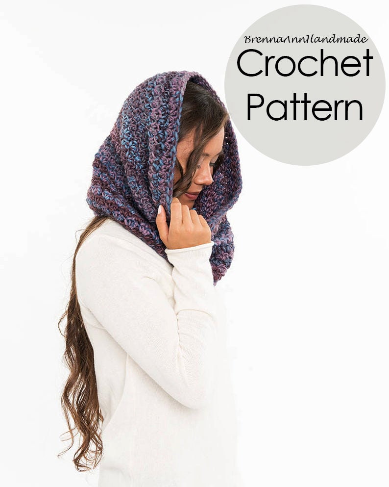 CROCHET PATTERN - Chunky Crochet Infinity Scarf / Cowl / Hood / Neck ...