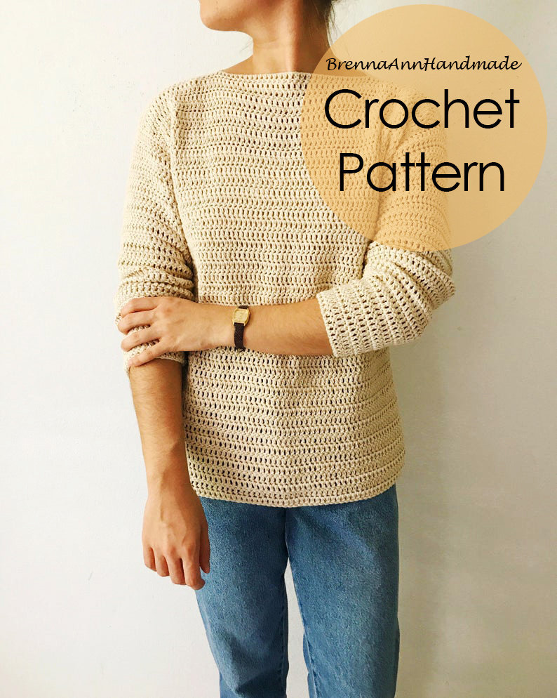 lightweight crochet sweater
