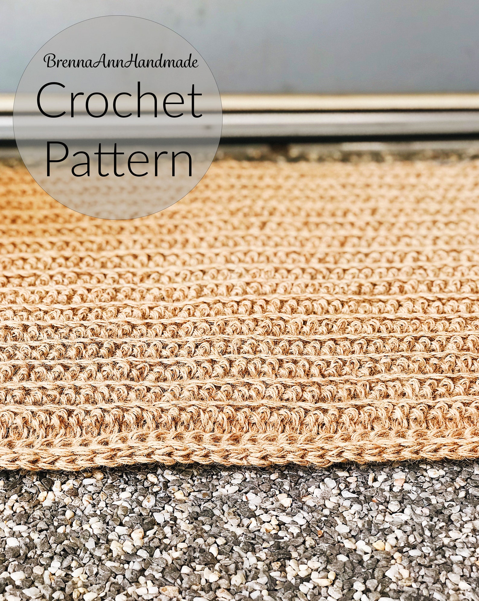 CROCHET PATTERN the Textured Crochet Jute Doormat Instant Etsy — free download