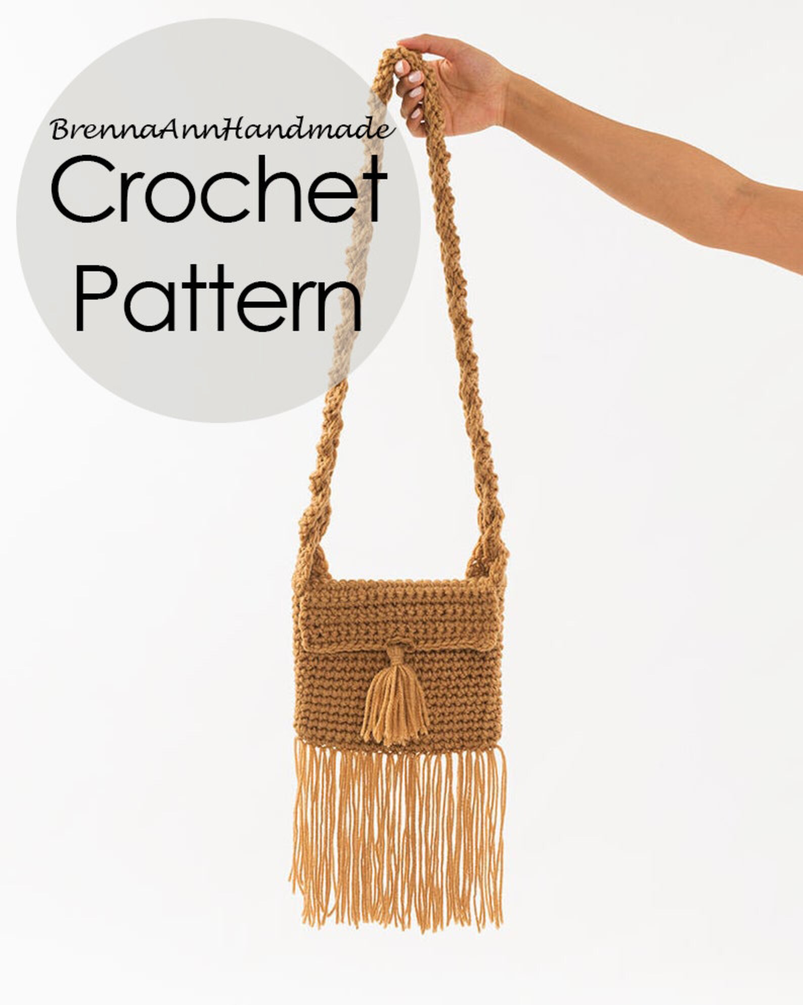 CROCHET PATTERN the Boho Mini Fringe Crochet Bag / Tote / Etsy