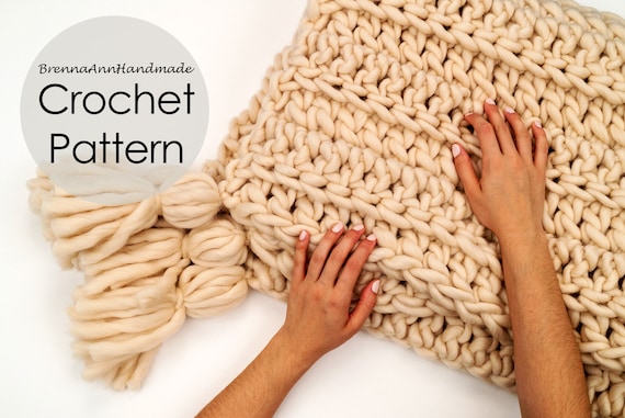 Hand Crochet Super Chunky Blanket by Selina Veronique Crochet