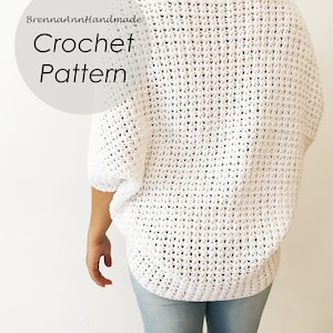 CROCHET PATTERN the Lightweight Summer Shrug, Instant Download PDF ...