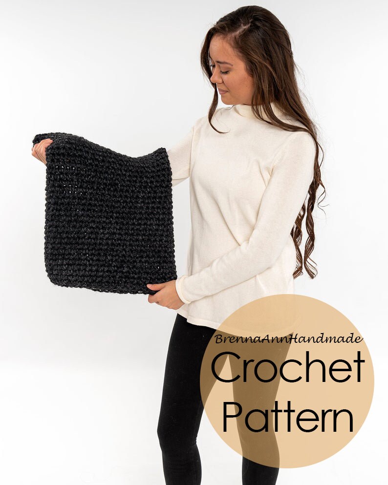 CROCHET PATTERN Chunky Crochet Infinity Scarf / Cowl / Hood | Etsy