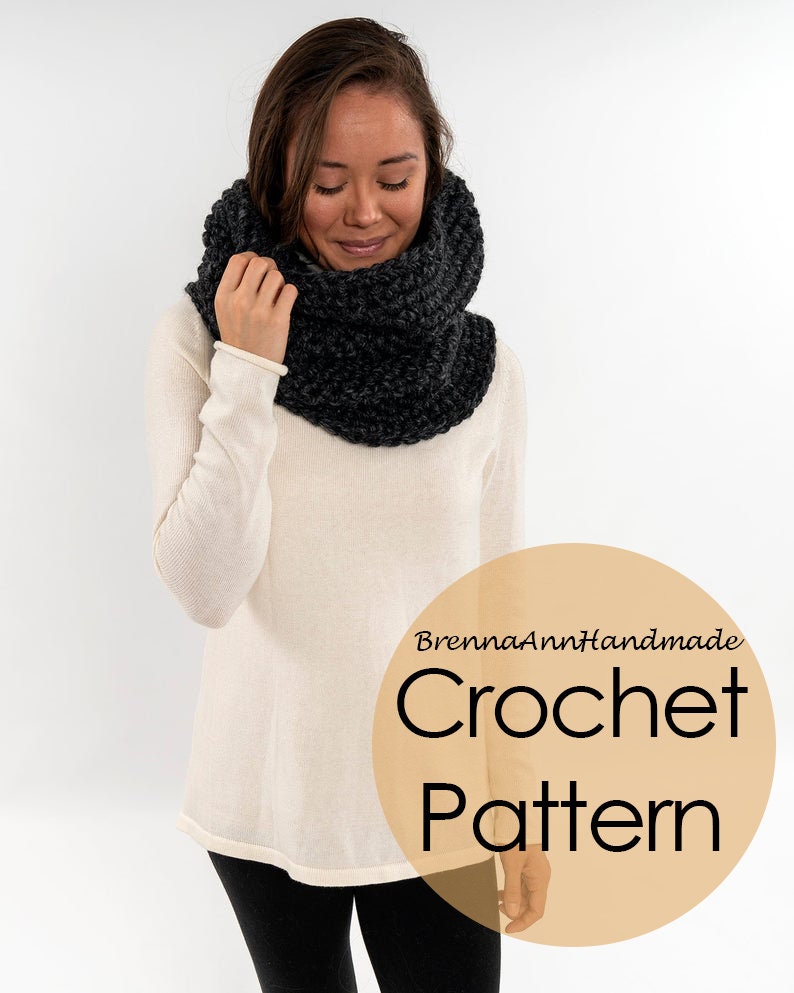 CROCHET PATTERN Chunky Crochet Infinity Scarf / Cowl / Hood | Etsy
