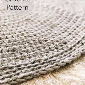 CROCHET PATTERN The Classic Circle Rug, Instant Download PDF, Crocheted Home Decor, diy Easy-Intermediate Skill Level by BrennaAnnHandmade image 8