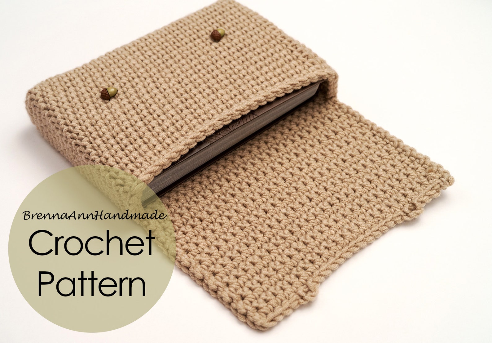CROCHET PATTERN - the Autumn-theme Cozy Book Cover, Instant Download ...