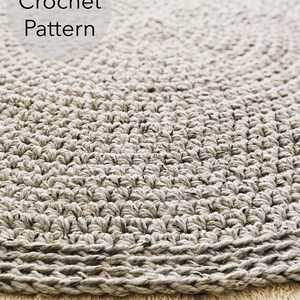 CROCHET PATTERN The Classic Circle Rug, Instant Download PDF, Crocheted Home Decor, diy Easy-Intermediate Skill Level by BrennaAnnHandmade image 6