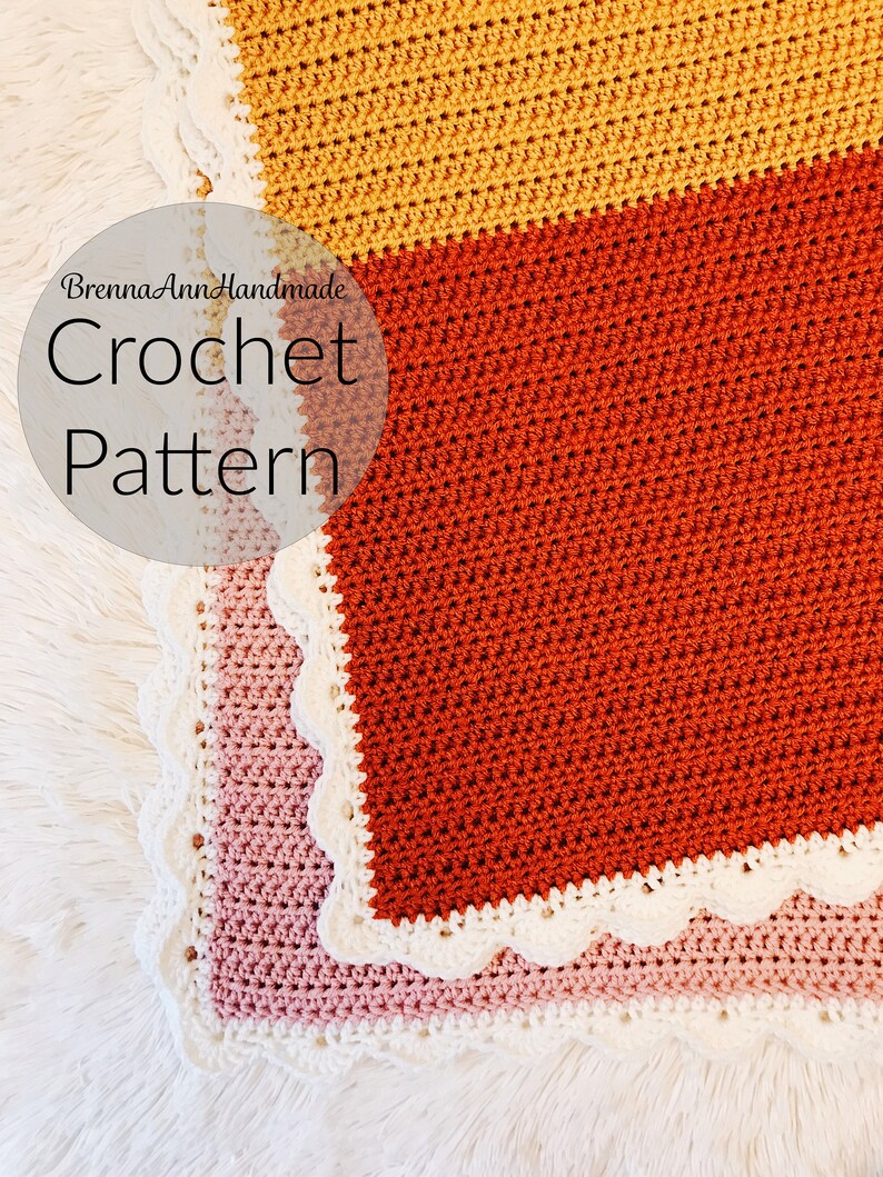 CROCHET PATTERN the Flower Petals Baby Blanket Instant Etsy