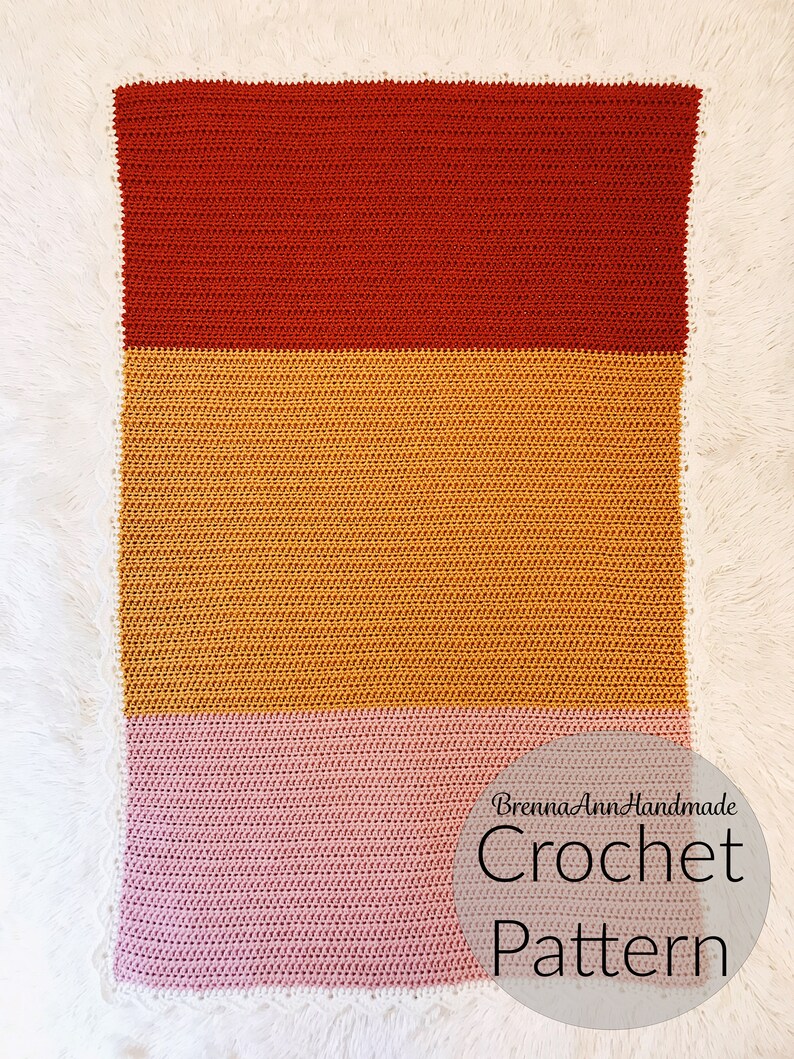 CROCHET PATTERN the Flower Petals Baby Blanket Instant Etsy