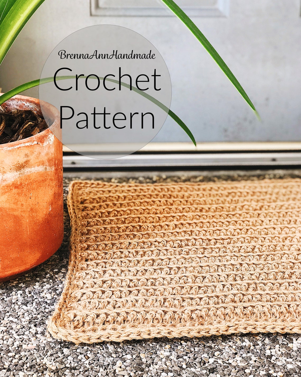 CROCHET PATTERN the Textured Crochet Jute Doormat Instant Etsy — free download