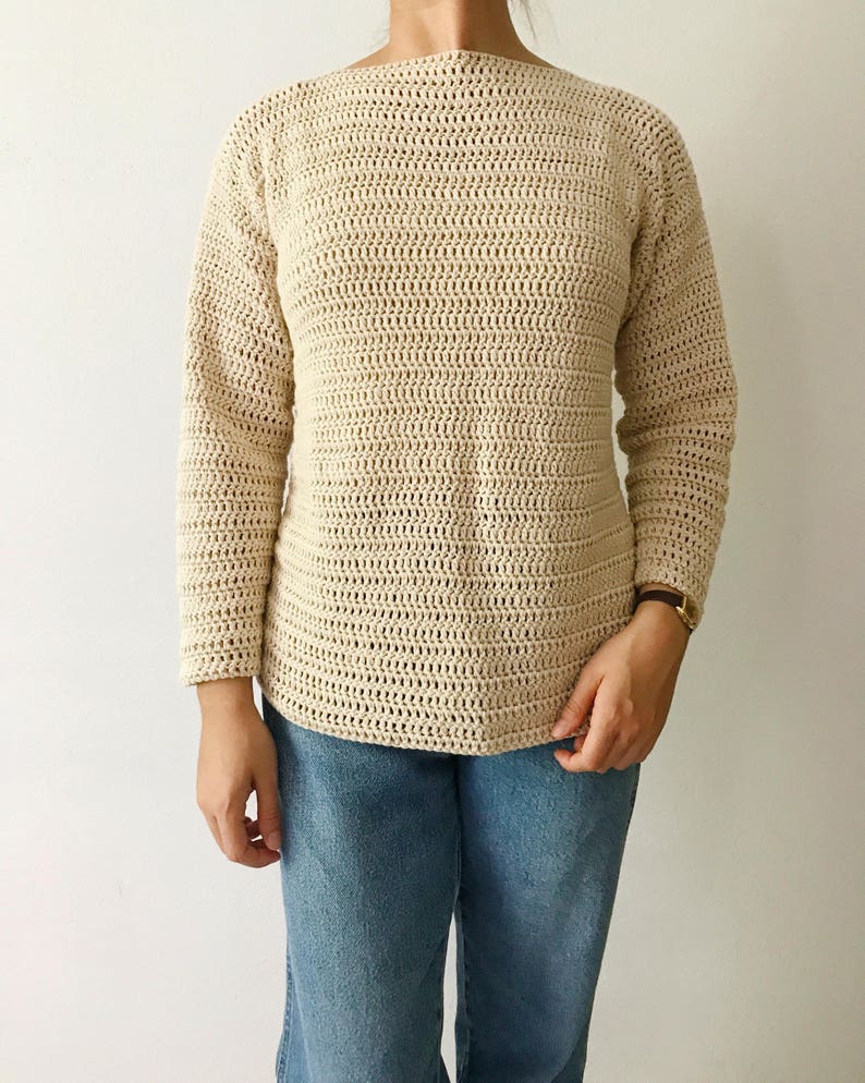 CROCHET PATTERN Crochet Lightweight Sweater Crocheted | Etsy