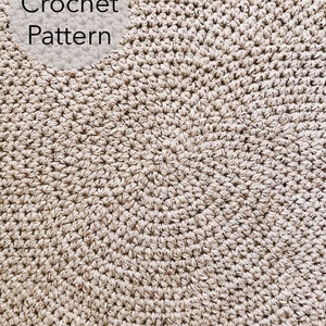 CROCHET PATTERN The Classic Circle Rug, Instant Download PDF, Crocheted Home Decor, diy Easy-Intermediate Skill Level by BrennaAnnHandmade image 5