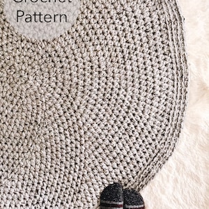 CROCHET PATTERN The Classic Circle Rug, Instant Download PDF, Crocheted Home Decor, diy Easy-Intermediate Skill Level by BrennaAnnHandmade image 4
