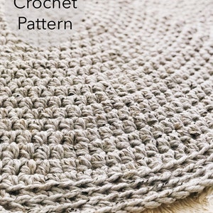 CROCHET PATTERN The Classic Circle Rug, Instant Download PDF, Crocheted Home Decor, diy Easy-Intermediate Skill Level by BrennaAnnHandmade image 2