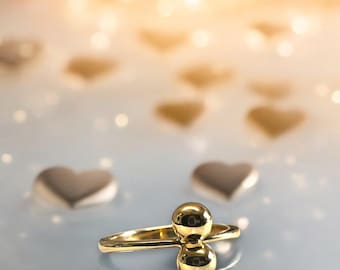 Anillo de beso: Anillo de afecto de oro macizo o plata