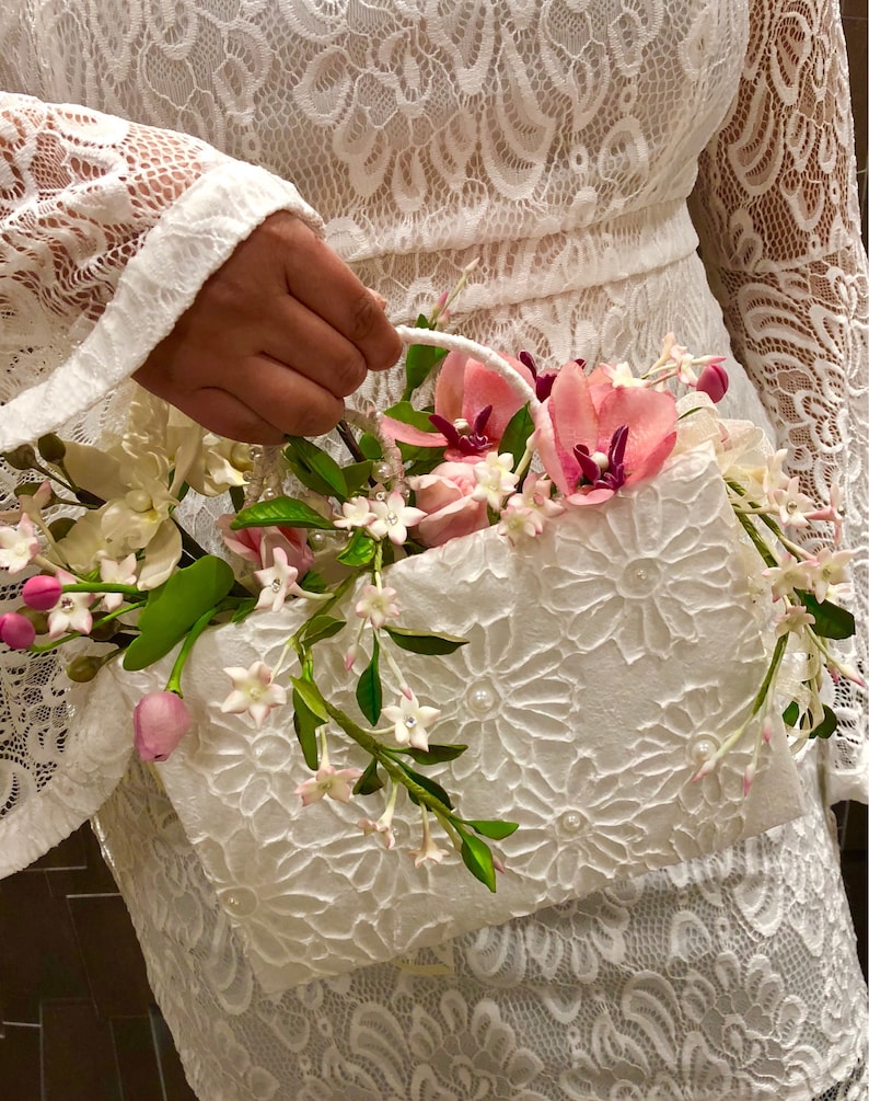Bridal Bouquet Handmade Bridal Purse Bouquet Wedding Etsy