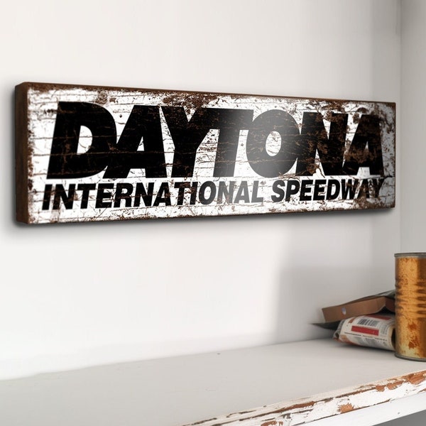Daytona Speedway Vinatge Style Track Sign Motorsport Racing Mancave Wall Plaque