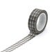 Washi Tape Black Check Grid Pattern 10m for Scrapbooking