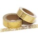 Washi Tape Floral Gold Foil 10m Flowers 