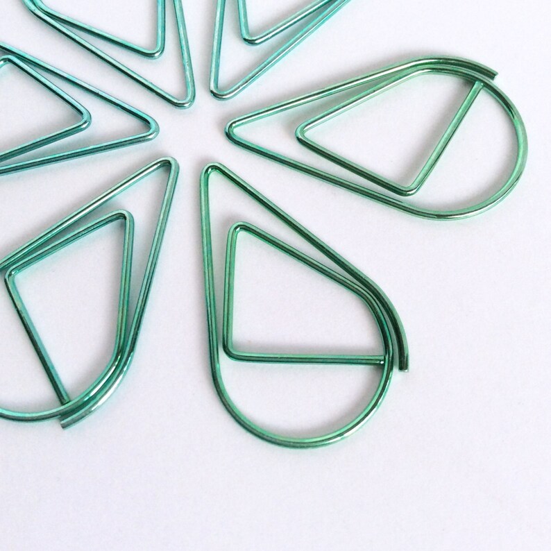 Planner Clips Teardrop Paper Clip Planner Accessories Page Etsy Australia