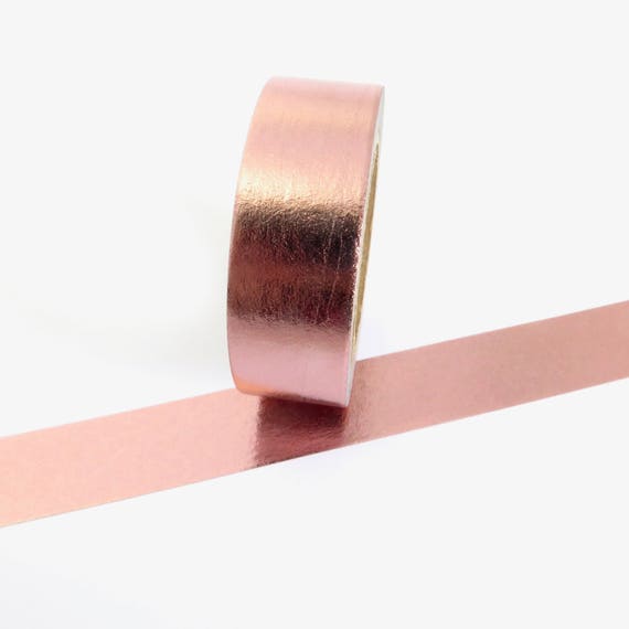 Solid Rose Gold Foil Washi Tape